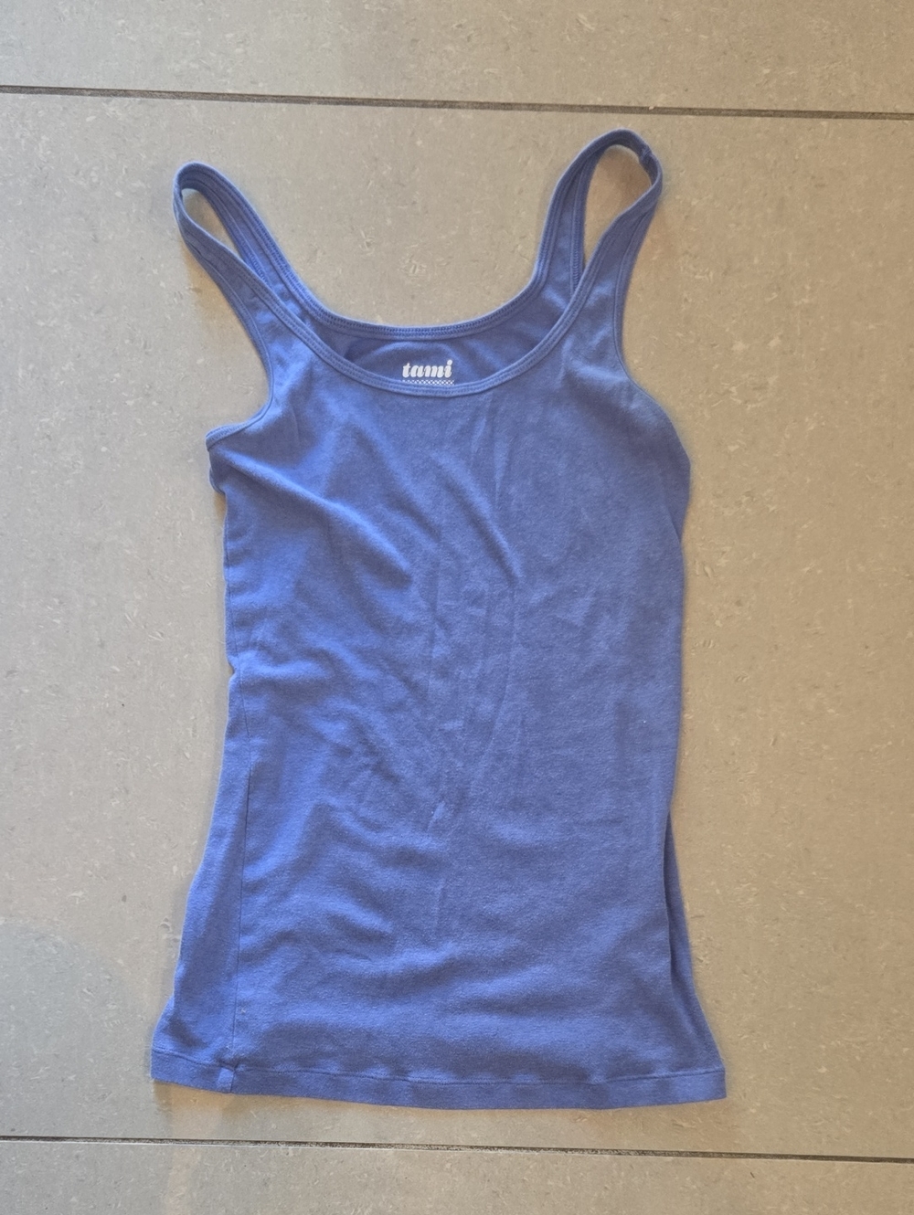 Tumi Women's Periwinkle Ribbed Tank Top